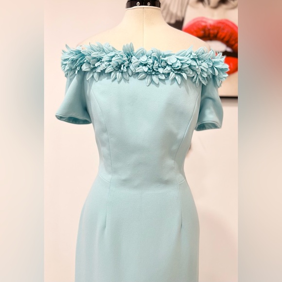 Catherine Regehr Off shoulder gown with floral detail maxi Dress - Picture 5 of 16